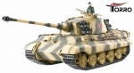 RC Königstiger Tiger 2 BB Version 360° Turmdrehung & Stahlgetriebe Sommertarn Neue Version!