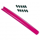 Pinke Antennenrohre mit Kappen (10 Stk.)